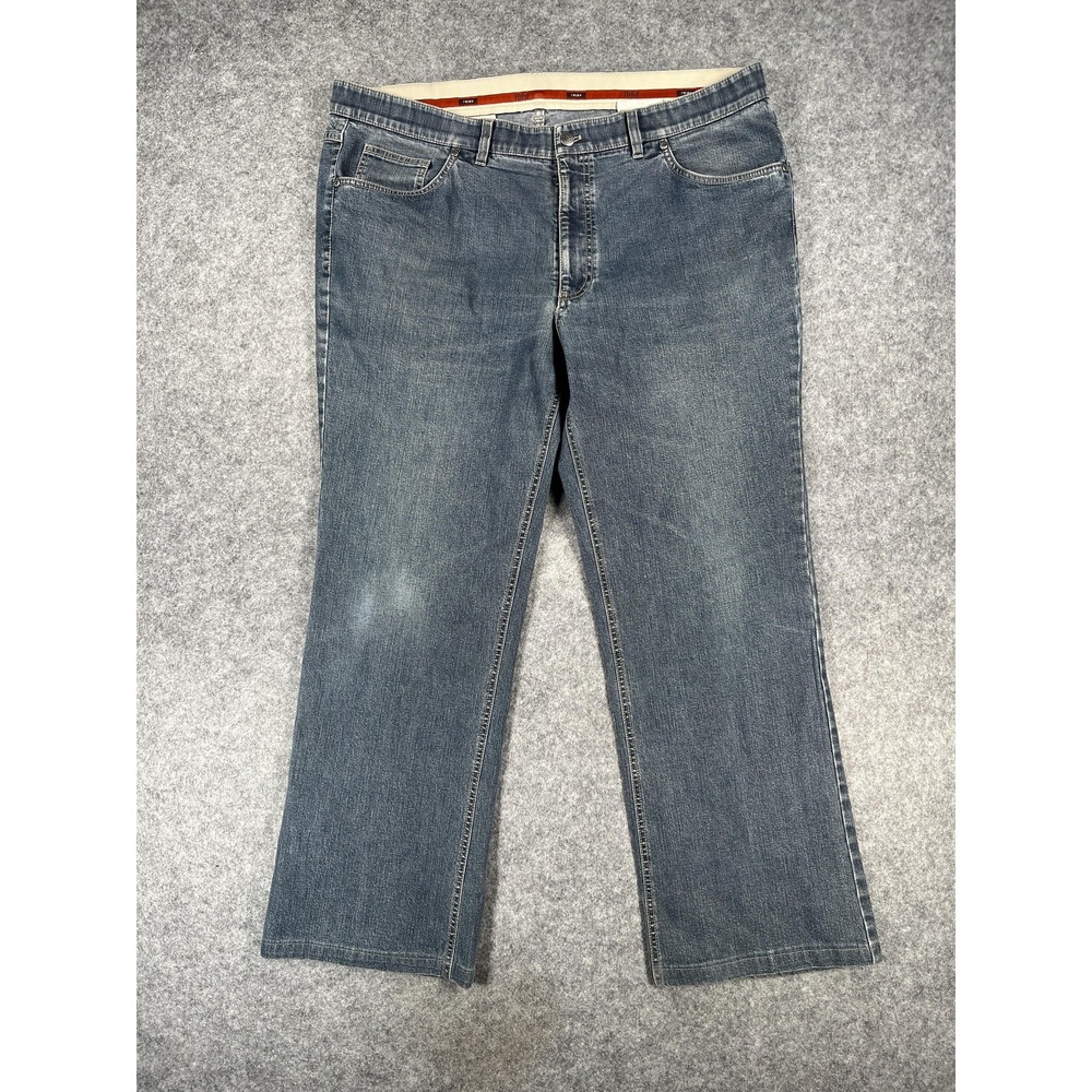 Hiltl Jeans Mens 42x32 Blue Relax Fit Denim Stretch Made in Romania Straight Leg